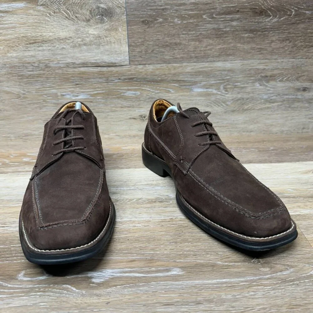 Sandro Moscoloni Brown Suede Derby Shoes Men's Size 11